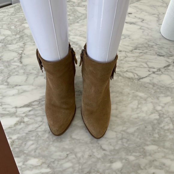 Beige senso suede booties - Picture 4 of 9